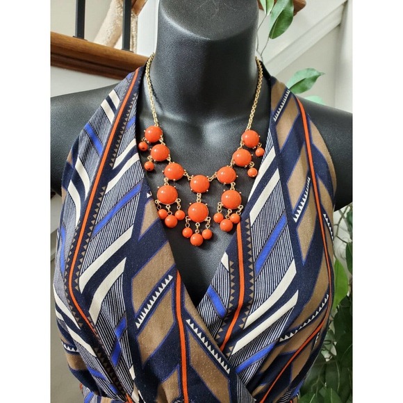 Multicolor Women's Polyester Halter Neck Sleeveless Casual Long Maxi Dress XS - Picture 6 of 12